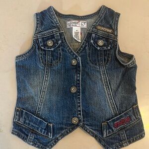 ❗️6 Items for $26❗️ Eckored Denim Vest 3T